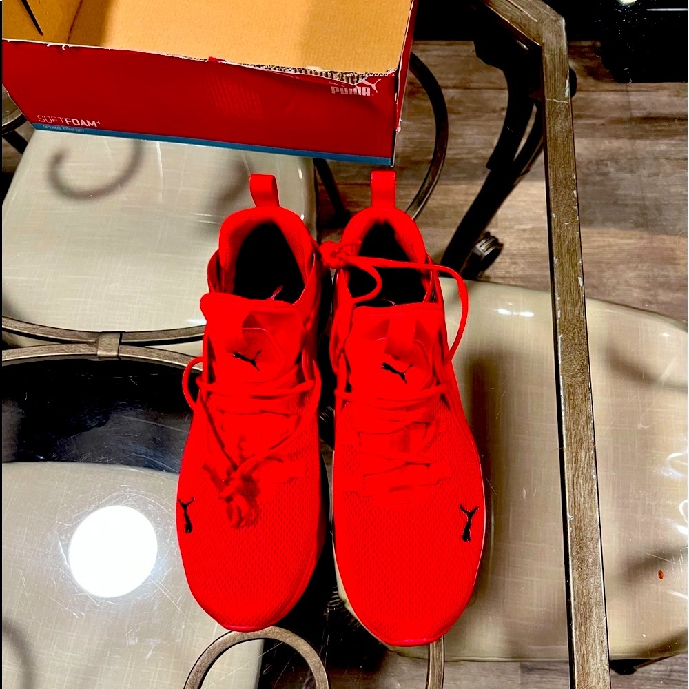 PUMA Enzo 2 High risk red- puma black Size 11 Mens